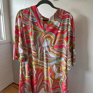 Jude Connally Kerry Dress 3/4 sleeves v neck